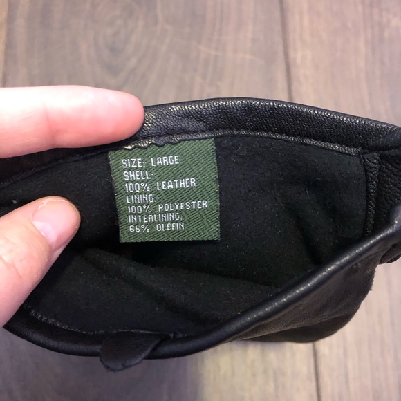 Black leather gloves - Picture 6 of 6